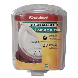 First Alert Smoke Alarm Detector 10 Year Battery 0827